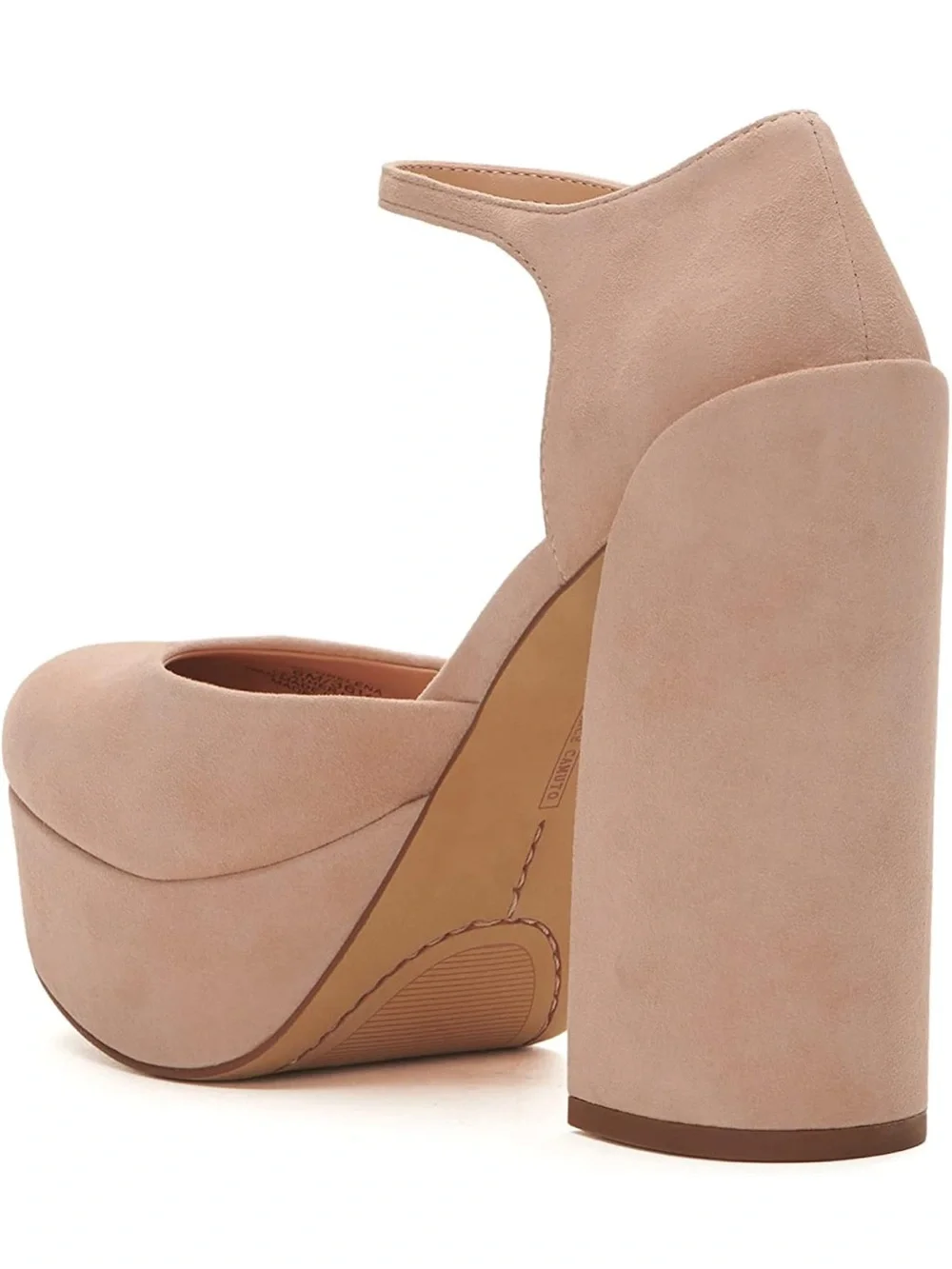 NWT Vince Camuto Grelena Platform Mary Jane Heels in Blush Pink